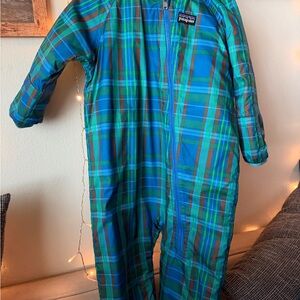 Patagonia Blue and Green Plaid Jacket